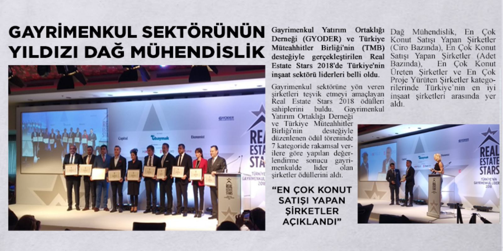 Gayrimenkul Sektörünün Yıldızı Dağ Mühendislik